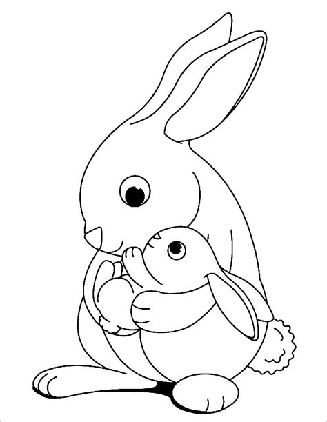 Coloring Pages Bunnies Printable